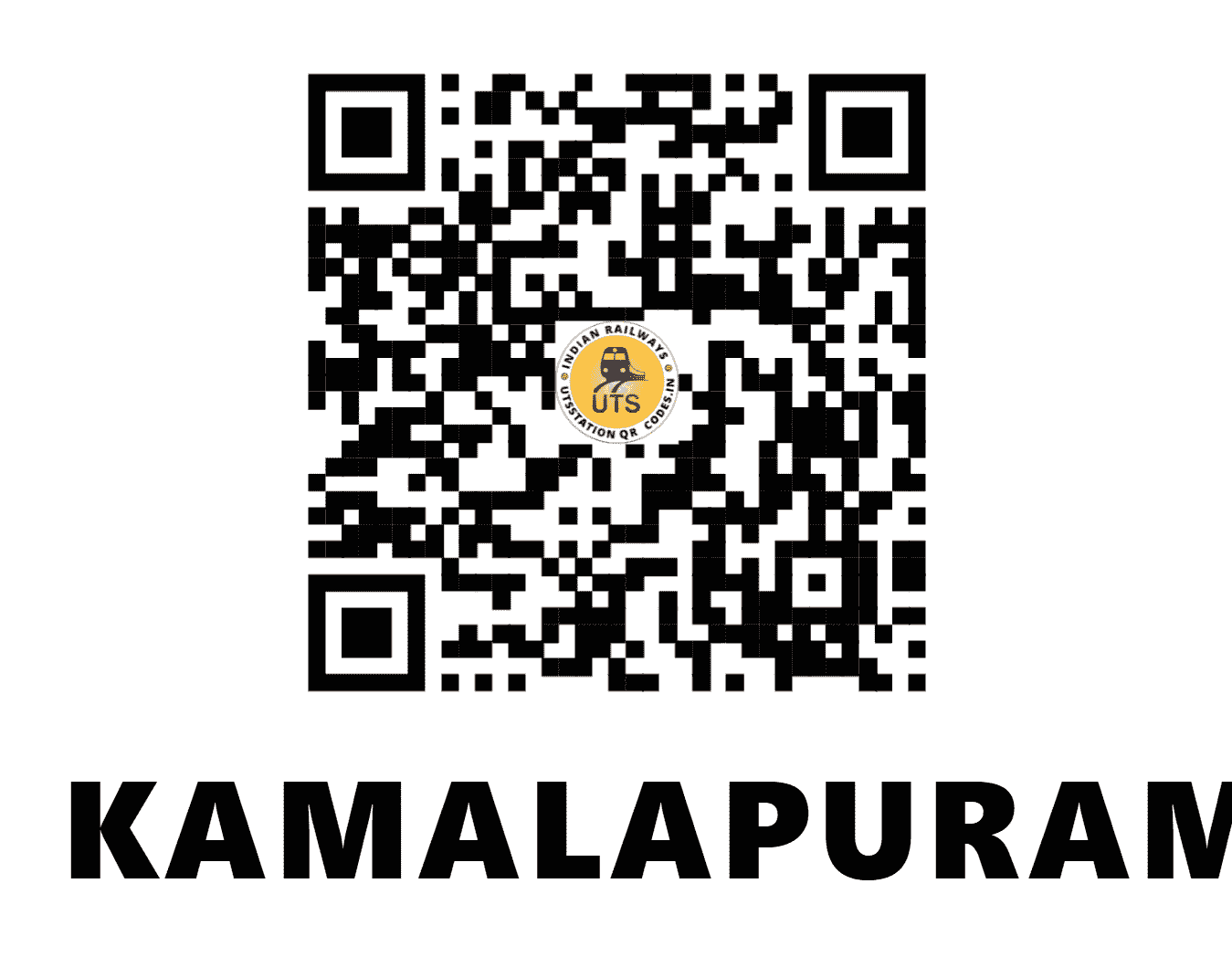 UTS QR Code for KAMALAPURAM - KKM - SC (ANDHRA PRADESH)